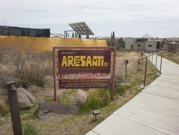 entrance to Arcosanti