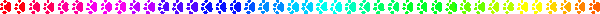 a line of pawprints in many colors