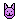 purple catlike pixel art