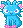 pink and blue kitty in the style of an acara from Neopets