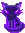 made by shadowken black kitty floating up and down. It's outlined in neon purple and the eyes, whiskers and mouth are also neon purple