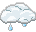 A charm in the shape of a fluffy cloud