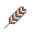 feather striped in two browns and white